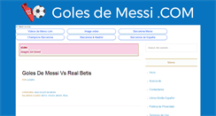 Desktop Screenshot of golesdemessi.com